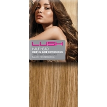 18" Clip In Human Hair Extensions Half Head #18/613 Blonde Highlights 18" Clip In Human Hair Extensions Half Head #18/613 Blonde Highlights