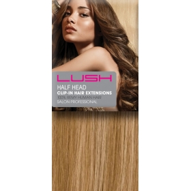 20" Clip In Human Hair Extensions Half Head #18/613 Blonde Highlights 20" Clip In Human Hair Extensions Half Head #18/613 Blonde Highlights