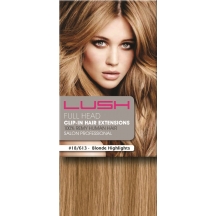 18" Clip In Human Hair Extensions FULL HEAD #18/613 Blonde Highlights 18" Clip In Human Hair Extensions FULL HEAD #18/613 Blonde Highlights
