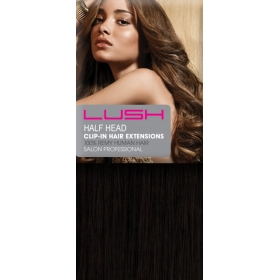20" Clip In Human Hair Extensions Half Head #1 Jet Black 20" Clip In Human Hair Extensions Half Head #1 Jet Black