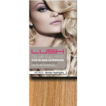 18" Deluxe Double Wefted Clip In Human Hair Extensions #27/613 Blonde Highlights 18" Deluxe Double Wefted Clip In Human Hair Extensions #27/613 Blonde Highlights