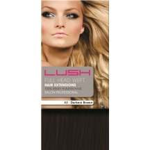 18" DIY Weft (Clips Not Attached) Human Hair Extensions #2 Darkest Brown 18" DIY Weft (Clips Not Attached) Human Hair Extensions #2 Darkest Brown
