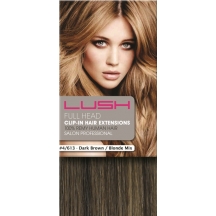 18" Clip In Human Hair Extensions FULL HEAD #4/613 Dark Brown/ Bleach Blonde 18" Clip In Human Hair Extensions FULL HEAD #4/613 Dark Brown/ Bleach Blonde