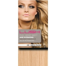 18" DIY Weft (Clips Not Attached) Human Hair Extensions #60 Lightest Blonde 18" DIY Weft (Clips Not Attached) Human Hair Extensions #60 Lightest Blonde