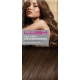 15" Clip In Human Hair Extensions Half Head #6 Medium Brown