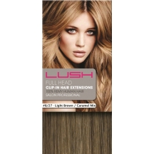 18" Clip In Human Hair Extensions FULL HEAD #8/27 Light Brown/ Caramel 18" Clip In Human Hair Extensions FULL HEAD #8/27 Light Brown/ Caramel