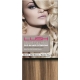 15" Deluxe Double Wefted Clip In Human Hair Extensions #8/613 Light Brown / Blonde Mix