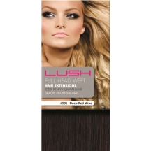 18" DIY Weft (Clips Not Attached) Human Hair Extensions #99J Deep Red Wine 18" DIY Weft (Clips Not Attached) Human Hair Extensions #99J Deep Red Wine