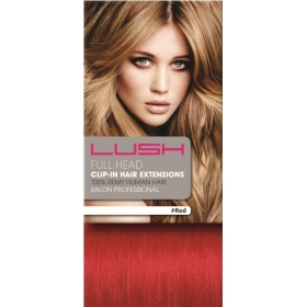 20" Clip In Human Hair Extensions FULL HEAD #Red