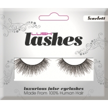 Lush 100% Human Hair False Eye Lashes - Scarlett