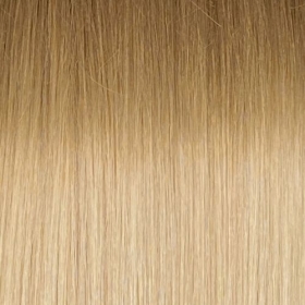 20" Clip In Human Hair Extensions FULL HEAD #18/90 - Ombre Ash Brown/Platinum Blonde