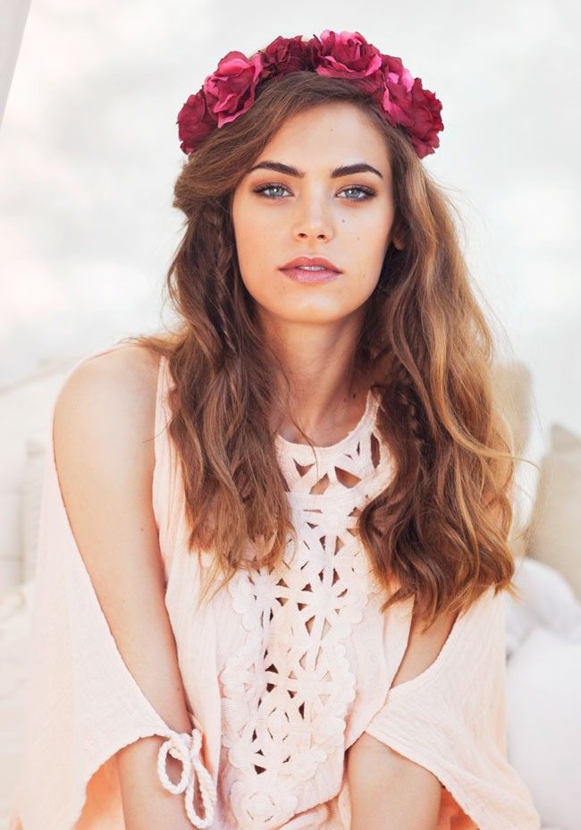 flower head band spring fashion style